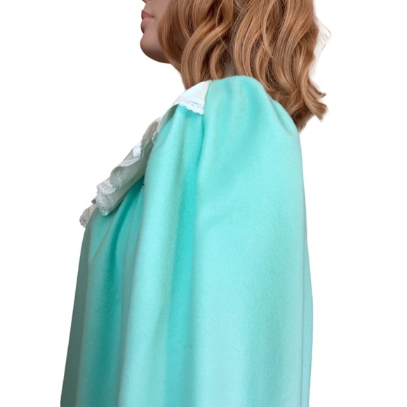 Vintage Apostrophe Fleece Dressing Gown Robe House Dress Coat ½ Front Zip Plush - Picture 10 of 16